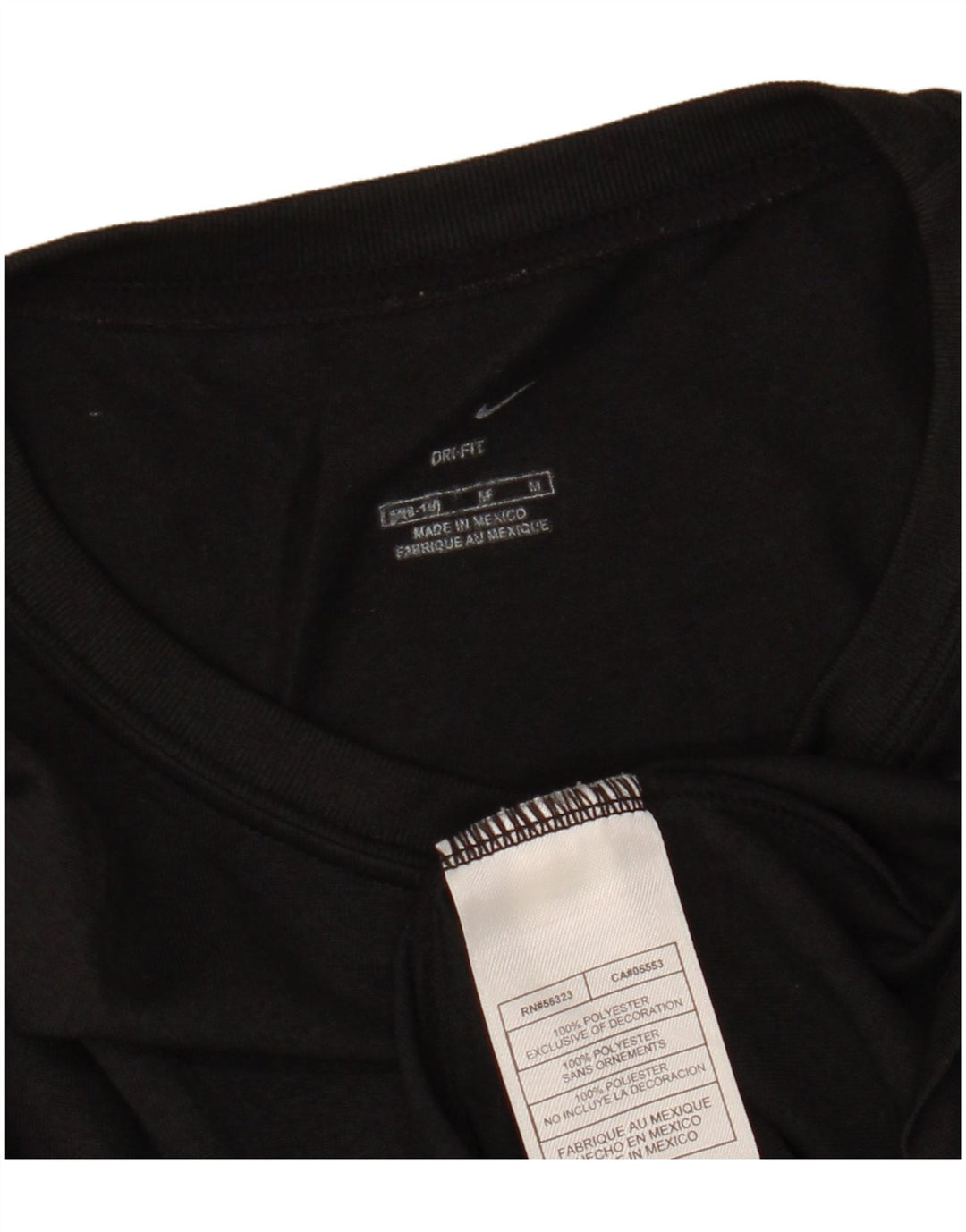 Damska koszulka NIKE Dri Fit z długim rękawem, US 8/10, średni czarny poliester