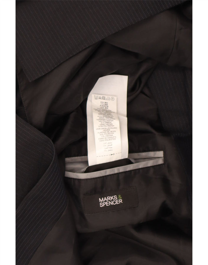 Marks & Spencer Męska marynarka zapinana na 3 guziki, UK 44 XL, granatowa w prążki
