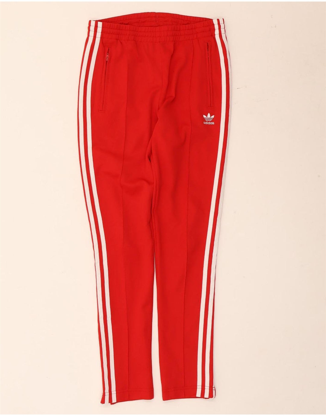Damskie spodnie dresowe Adidas UK 8 Small Red Polyester
