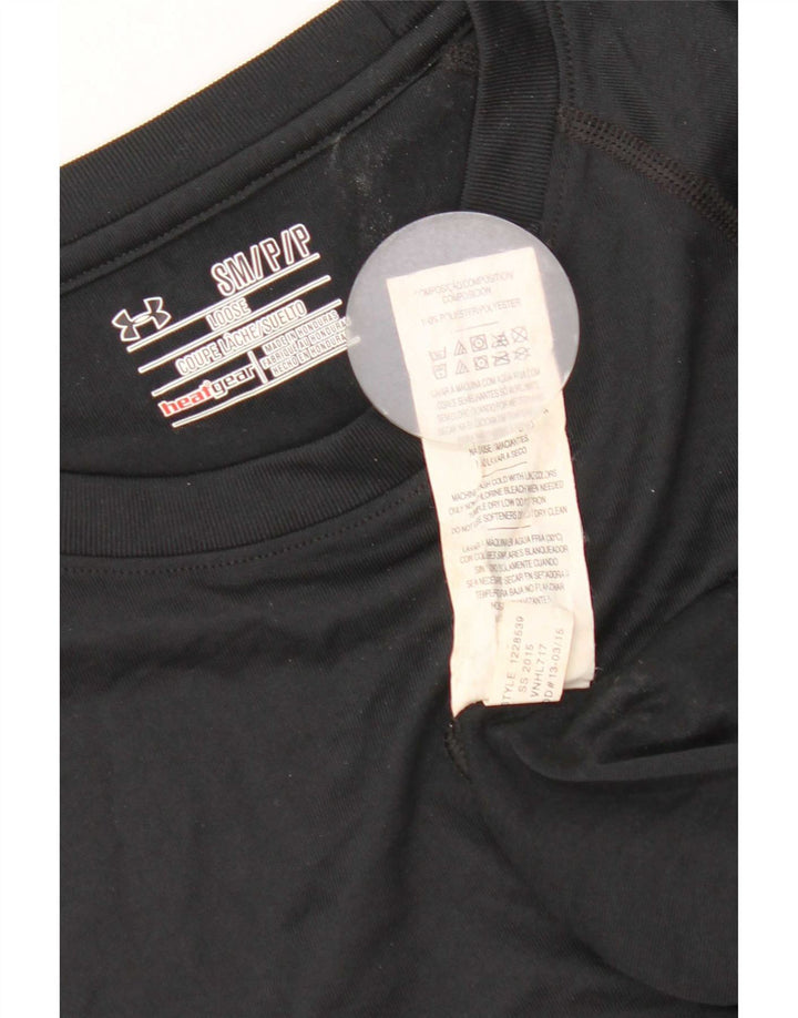 Męski t-shirt Under Armour Heat Gear, mały, czarny, poliestrowy