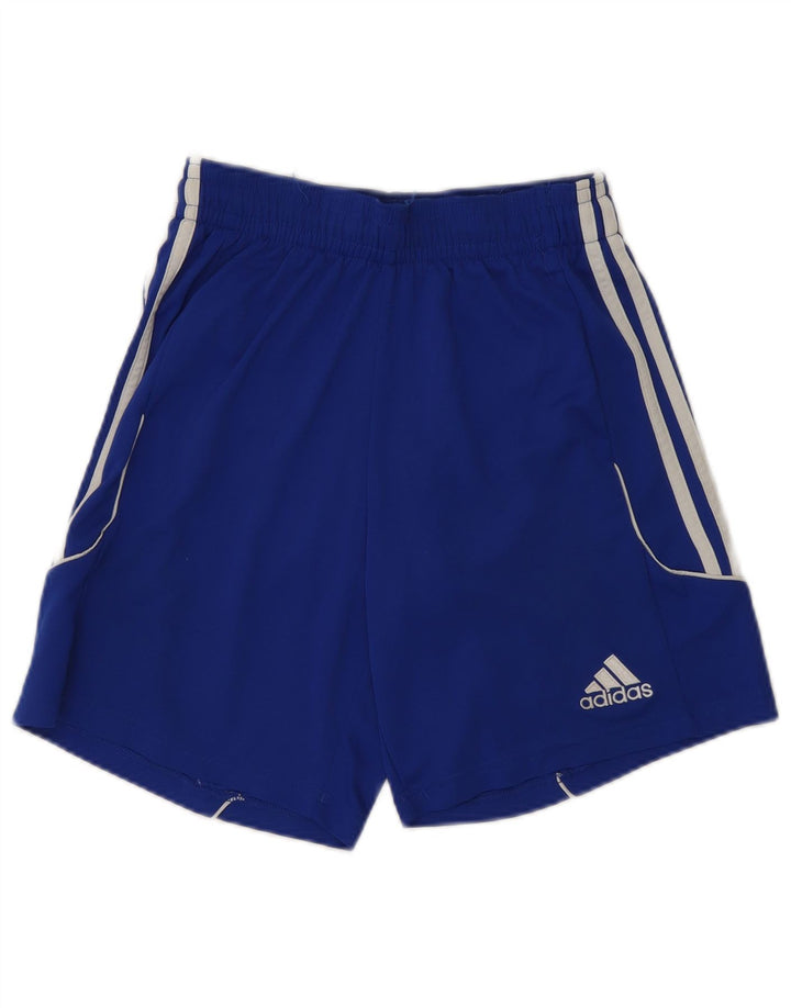 Męskie spodenki sportowe Adidas Climalite, małe, niebieskie, poliestrowe