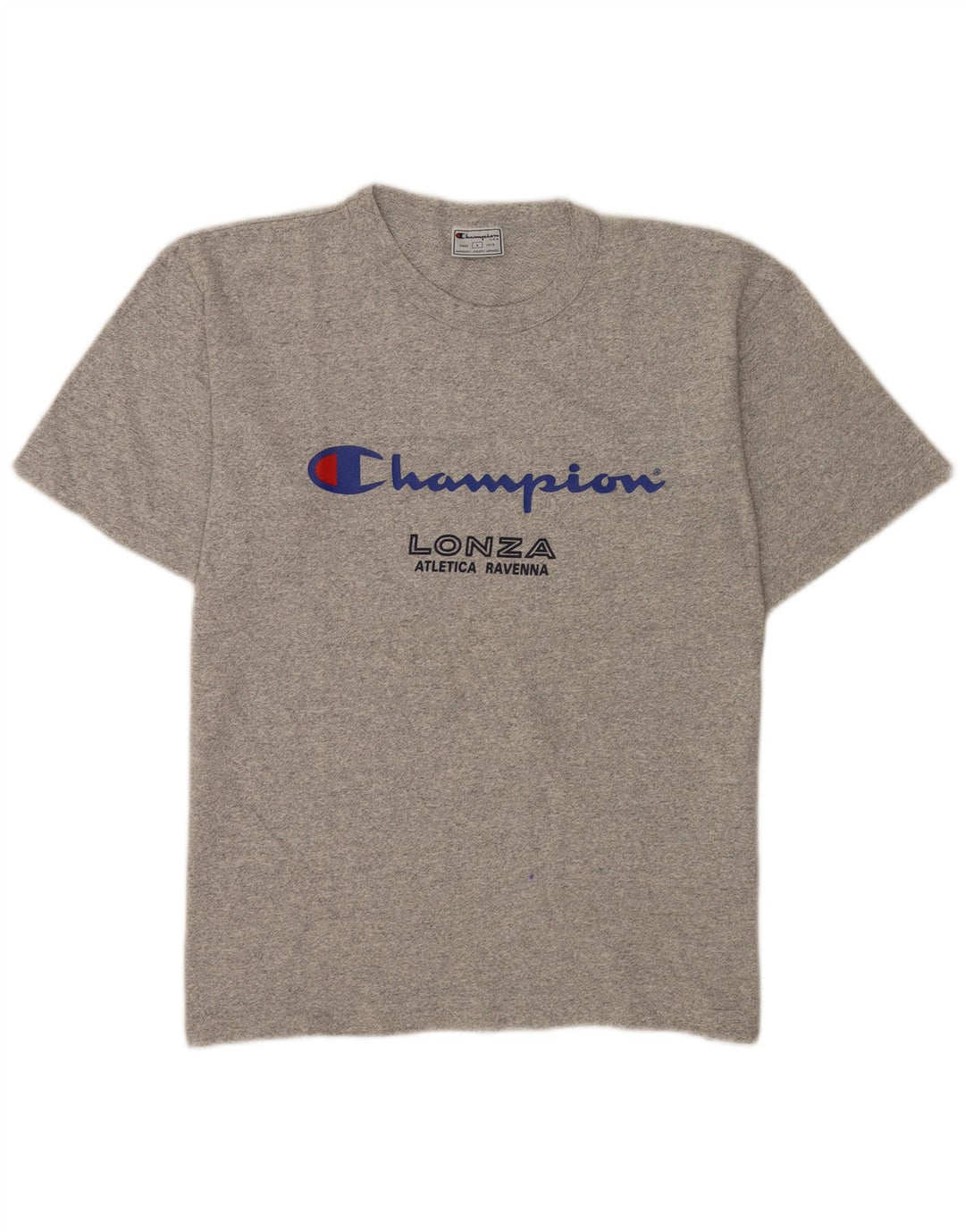 Męski T-shirt Champion z grafiką, duży, szary, nakrapiany