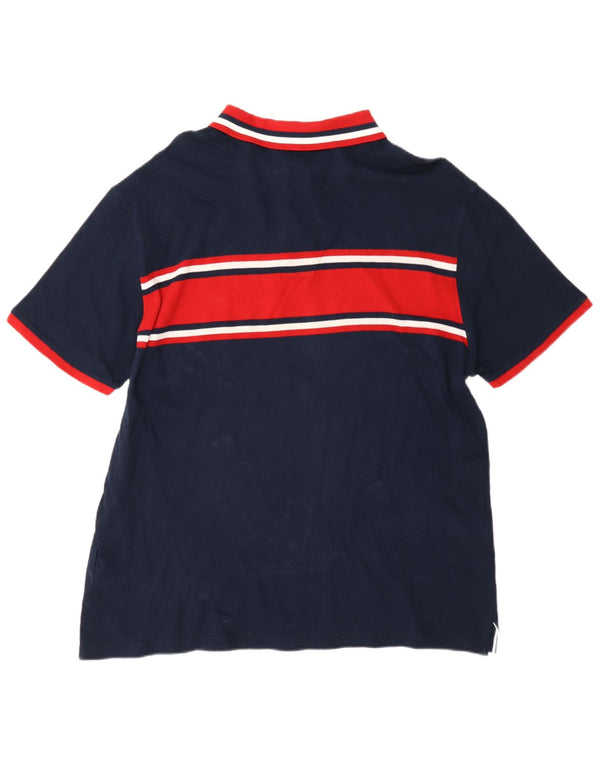 Męska koszulka polo Harmont & Blaine 4XL, granatowa, bawełniana w bloki kolorów