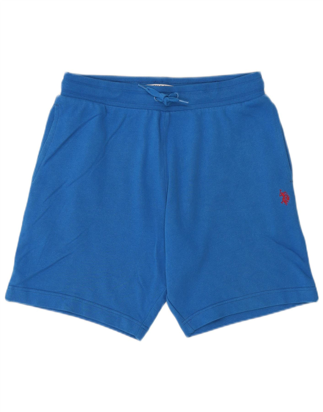 US POLO ASSN. Męskie spodenki sportowe, średniej wielkości, niebieskie, bawełniane