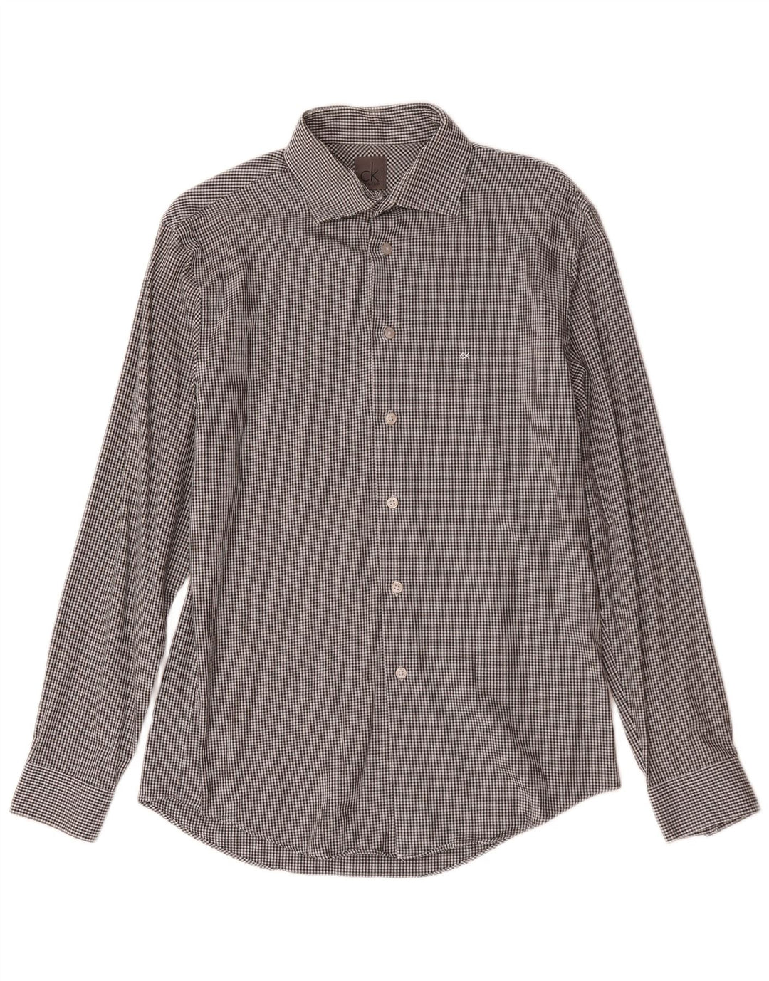 Koszula męska Calvin Klein Slim Fit, rozmiar 39 15 1/2, średnia szara pepitka