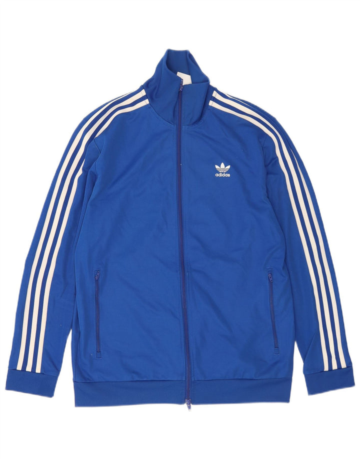 Adidas Męska bluza dresowa, średnia niebieska bawełna