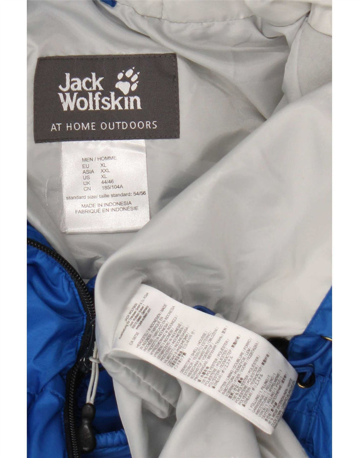Męska ocieplana kurtka z kapturem Jack Wolfskin UK 44/46 XL Niebieski poliester