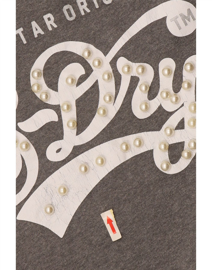 Damski sweter oversize Superdry UK 14, średni szary, blok kolorów