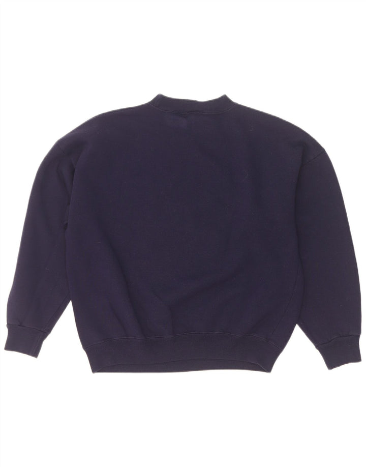 Damska bluza oversize z grafiką Acorn, UK 10, mała, granatowa