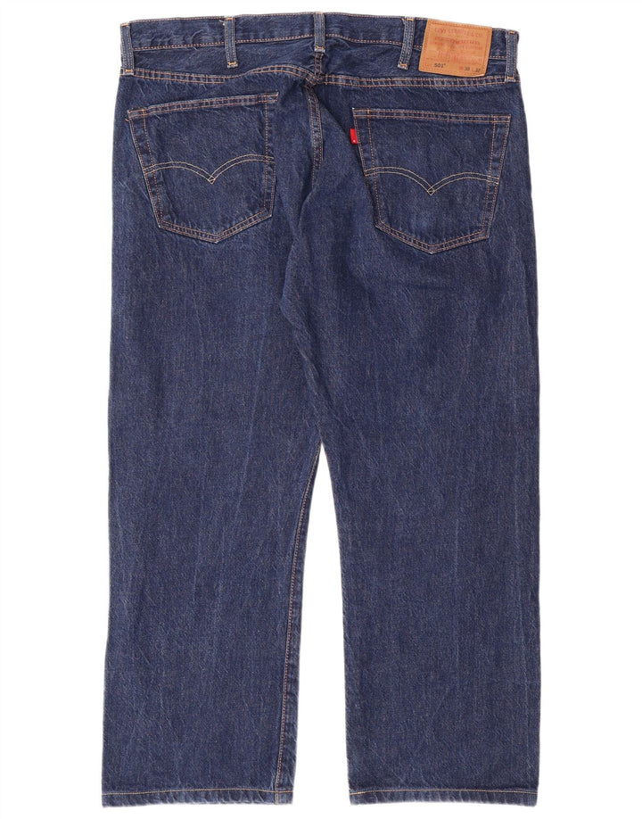 LEVI'S Mens 501 Straight Jeans W38 L25 Blue