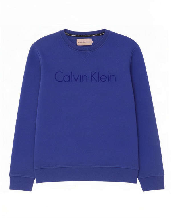 Męska bluza z grafiką Calvin Klein Jeans, średni granatowy, bawełniany