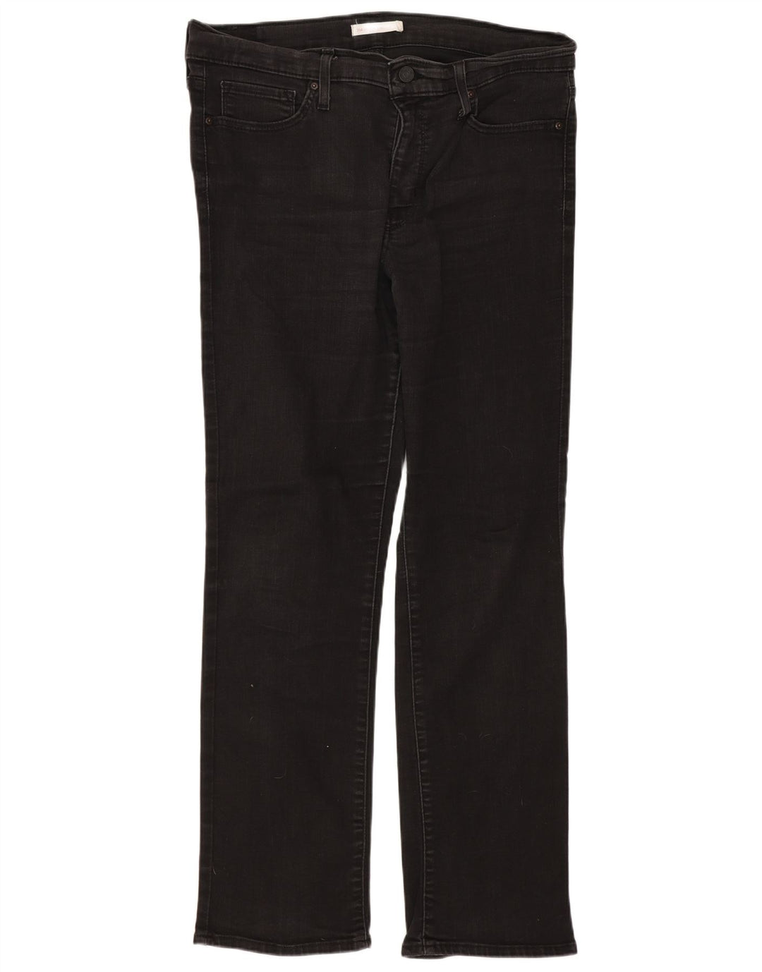Damskie dżinsy Levi's 314 Shaping Straight W32 L30 Czarna bawełna