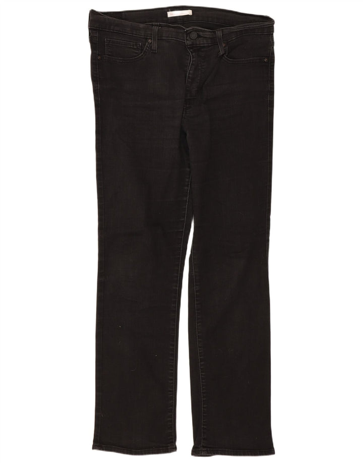 Damskie dżinsy Levi's 314 Shaping Straight W32 L30 Czarna bawełna