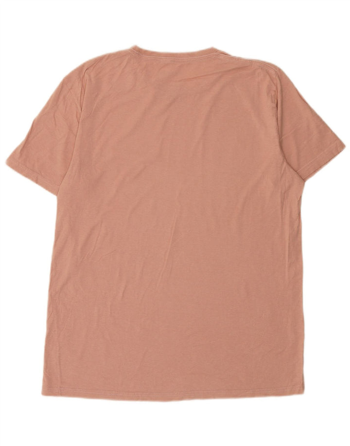 T-shirt męski Volcom, duży, różowy, bawełniany