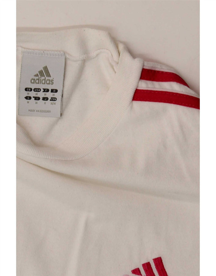Damska koszulka Adidas Top UK 12 Średnia biała bawełna