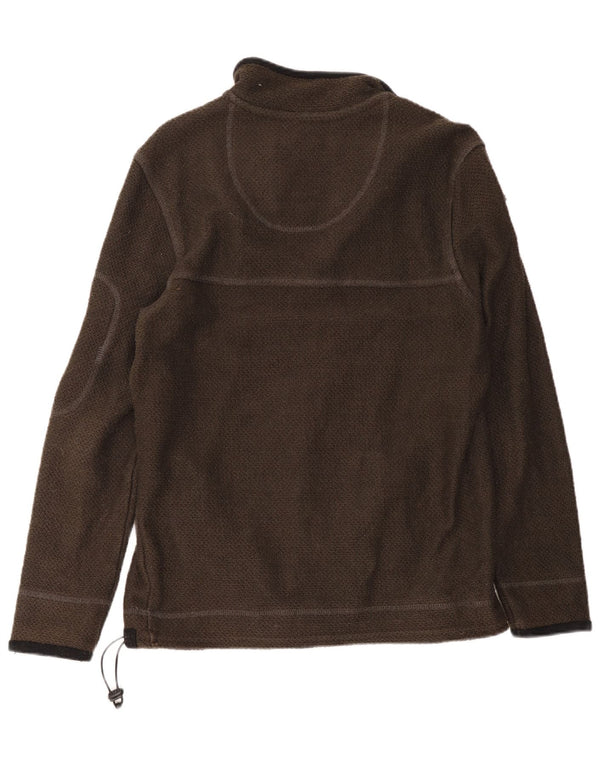 Męska bluza z zamkiem błyskawicznym Weird Fish, średnia, bawełniana w kolorze khaki