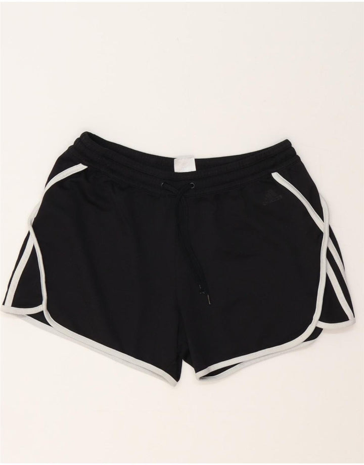 Damskie spodenki sportowe ADIDAS UK 10, małe, czarne, poliestrowe