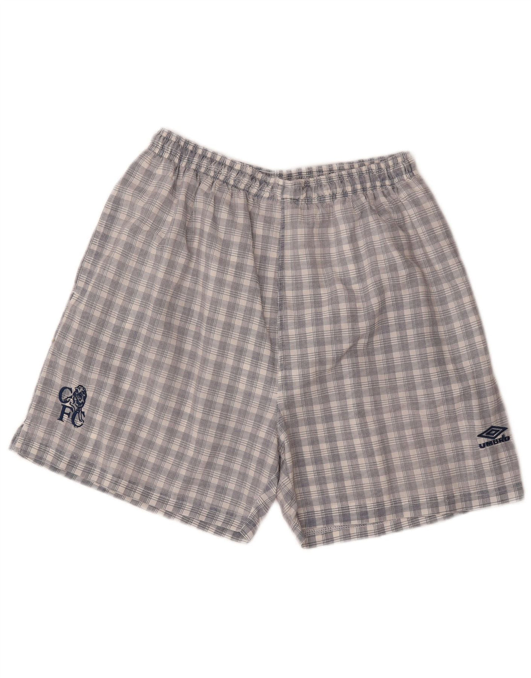 Męskie spodenki sportowe Umbro w kolorze średniego granatu, nylon w kratkę