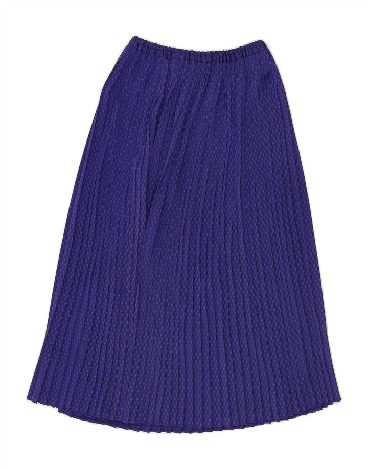 VINTAGE Womens Pleated Skirt W30 Medium  Purple Polka Dot Vintage Vintage and Second-Hand Vintage from Messina Hembry 