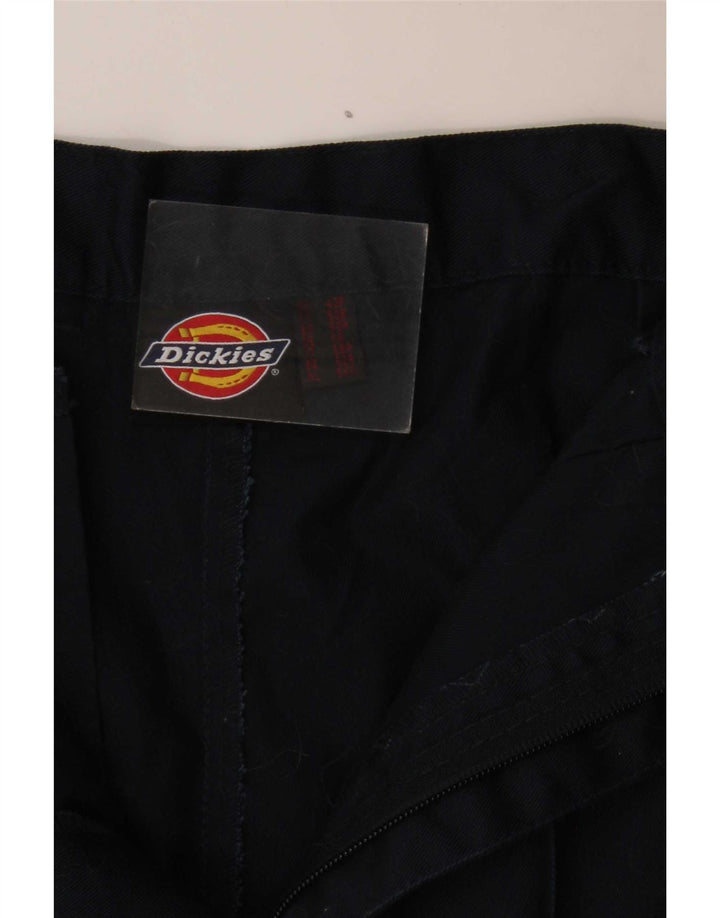 Męskie proste spodnie garniturowe Dickies W40 L28 Granatowy poliester klasyczny