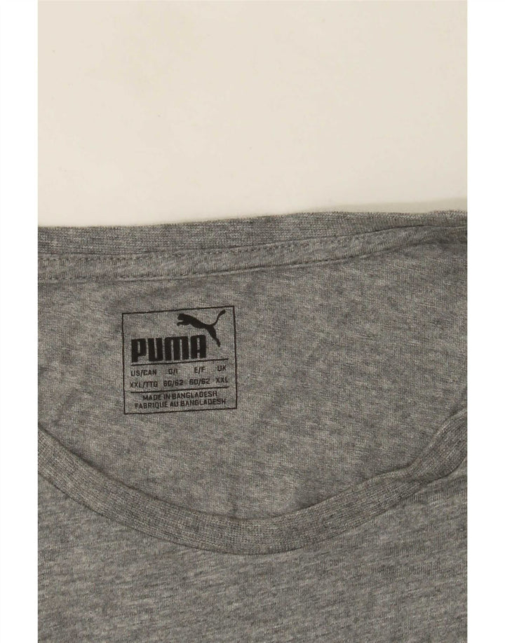 Męski T-shirt z grafiką Puma Top 2XL Szary nakrapiany