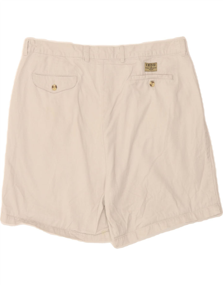IZOD Mens Pegged Chino Shorts W40 XL  White Cotton Vintage Izod and Second-Hand Izod from Messina Hembry 