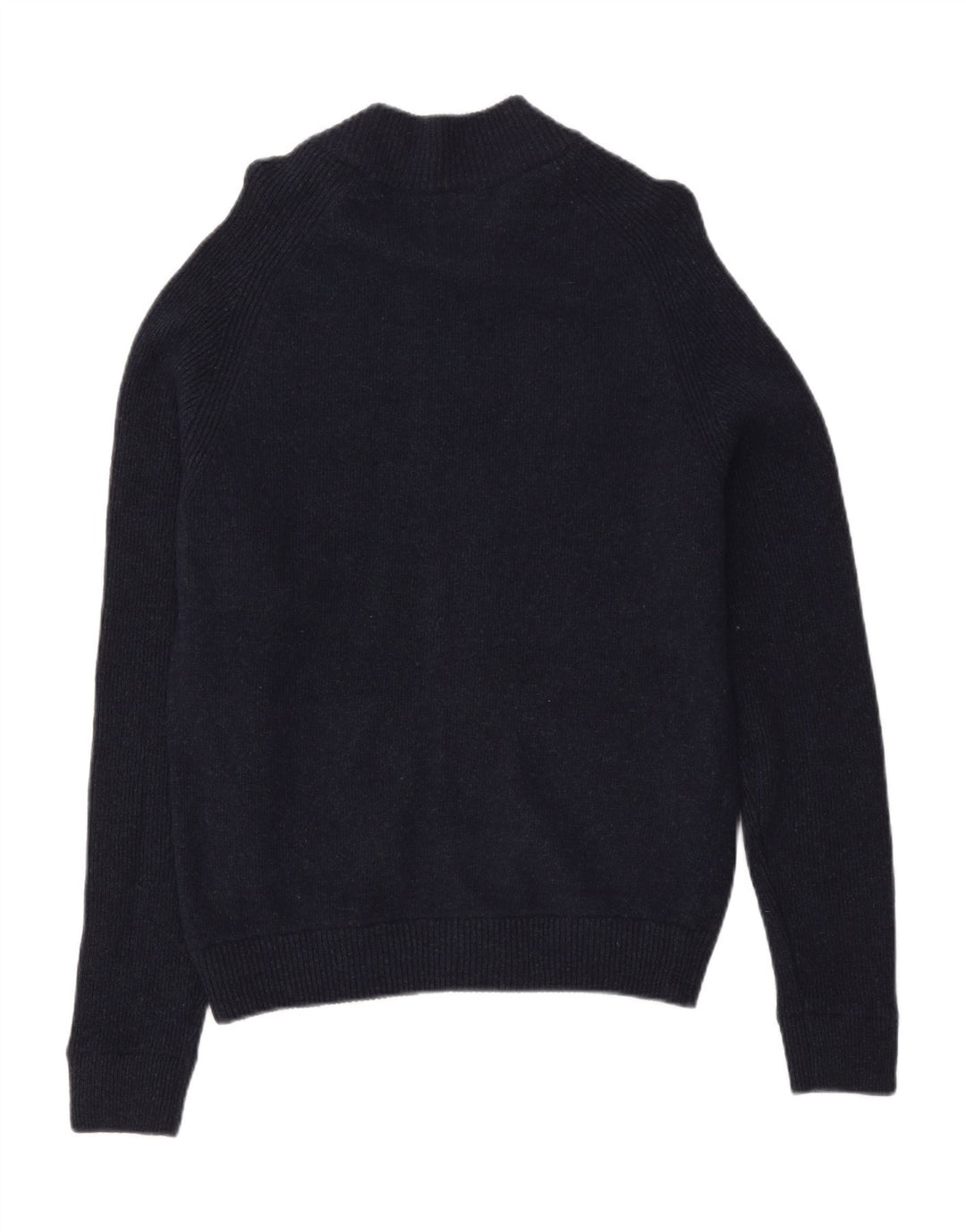 Marks & Spencer Męski sweter rozpinany, średni granat, wełna owcza