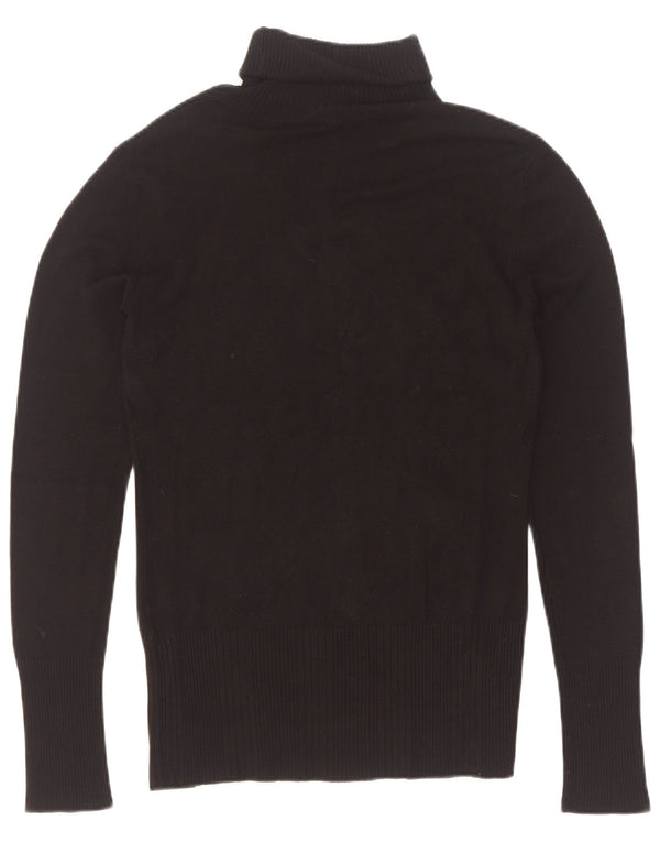Damski sweter Guess z grafiką i okrągłym dekoltem UK 12, średni czarny