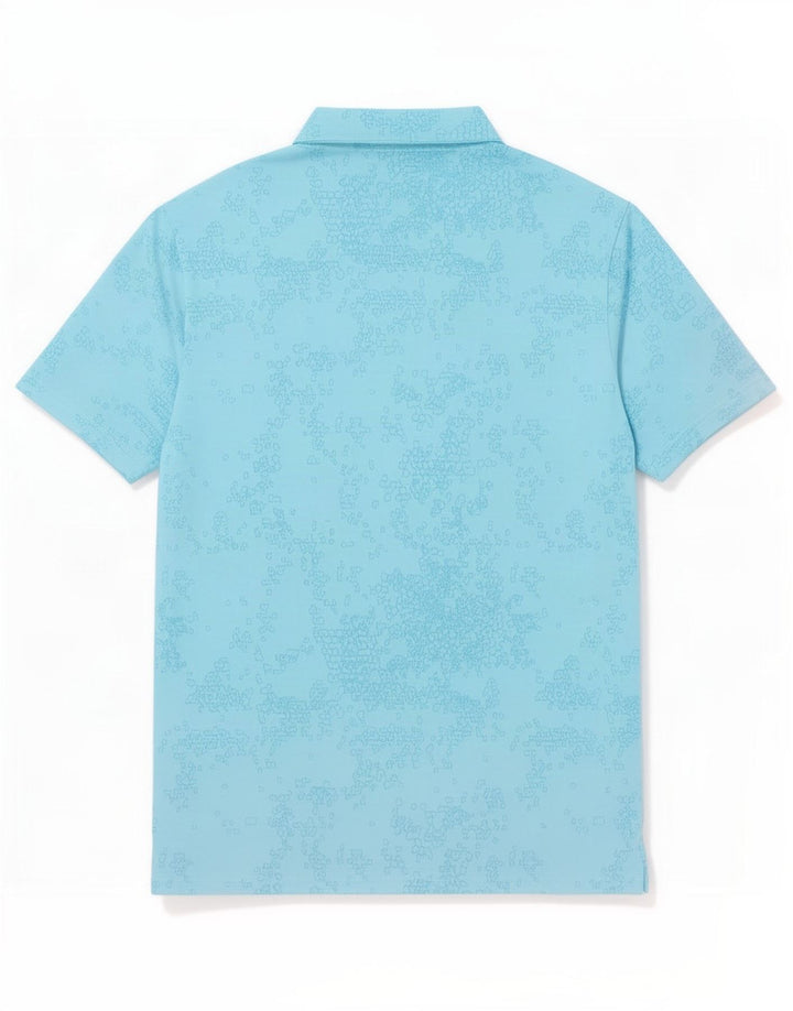 Męska koszulka polo Adidas XL Niebieski geometryczny poliester