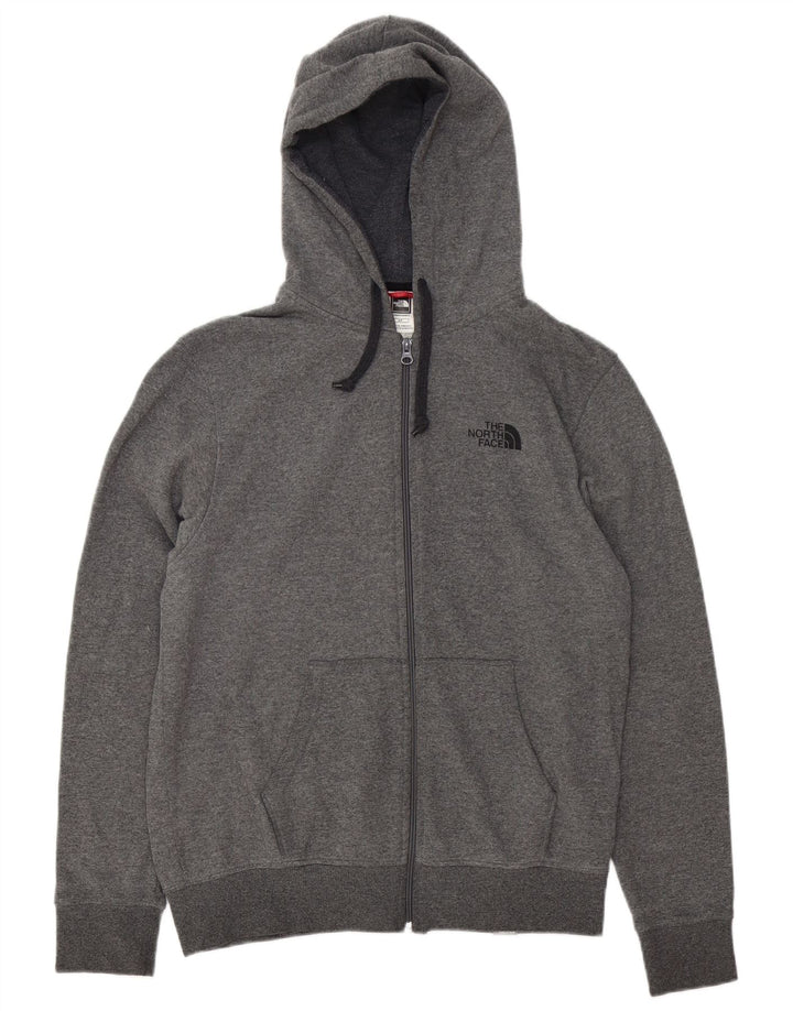Męski sweter z kapturem The North Face, mały, szary, bawełniany