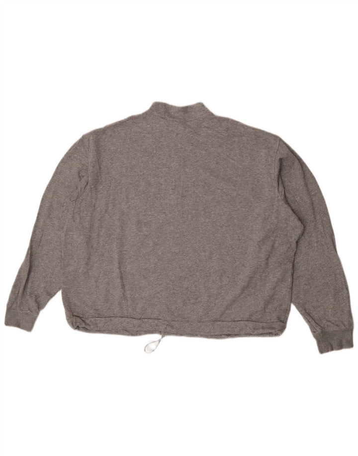 Damska bluza dresowa Nike Oversize z zamkiem błyskawicznym UK 18 XL, szara, nakrapiana