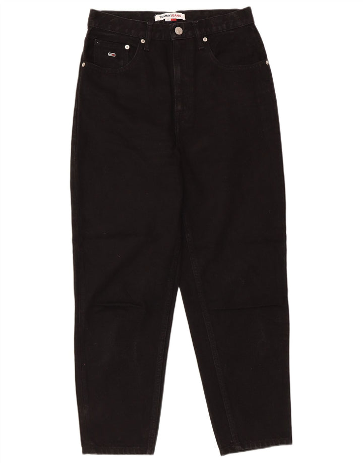 Damskie jeansy zwężane TOMMY HILFIGER W27 L25 Czarna bawełna