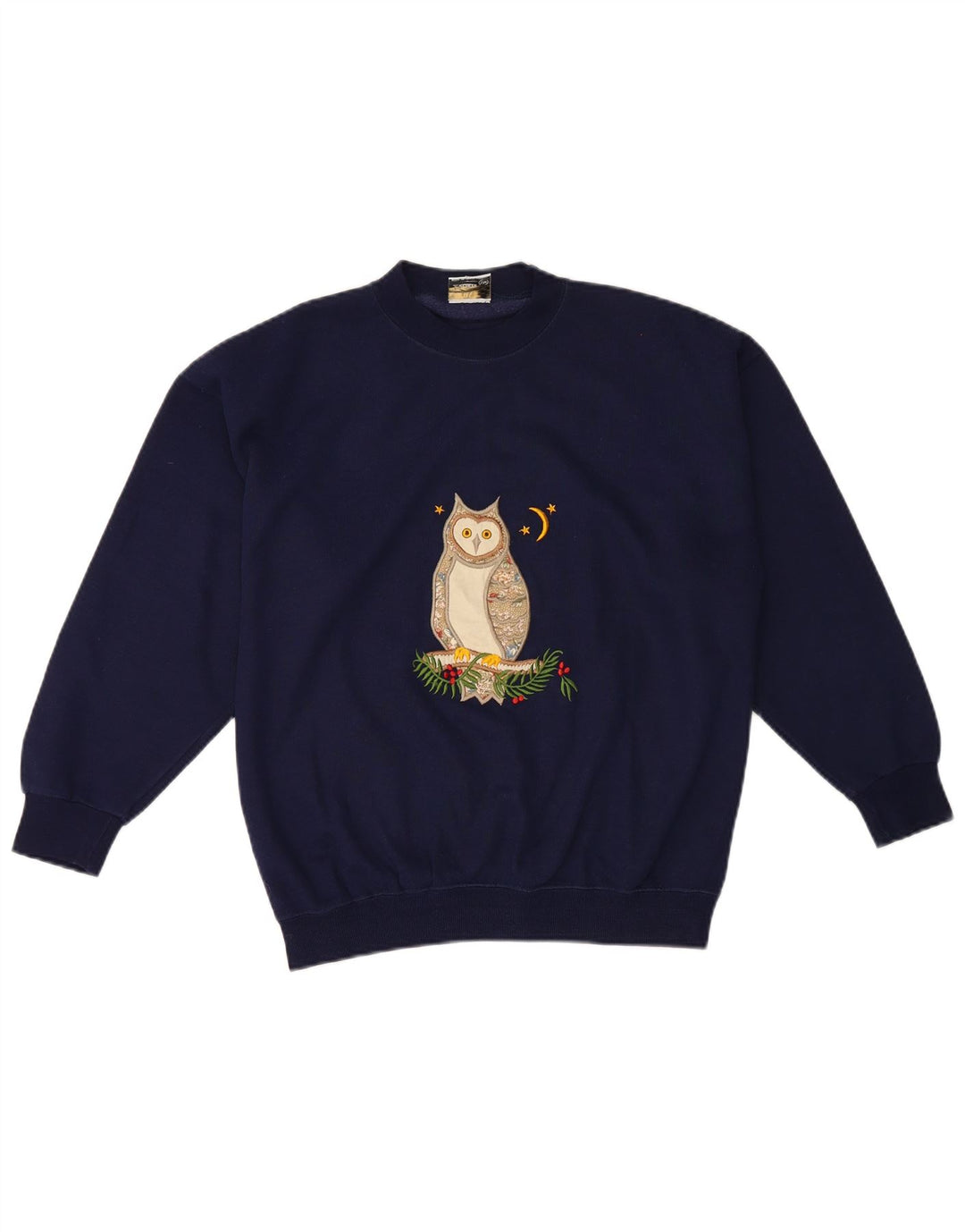 Damska bluza oversize z grafiką Acorn, UK 10, mała, granatowa