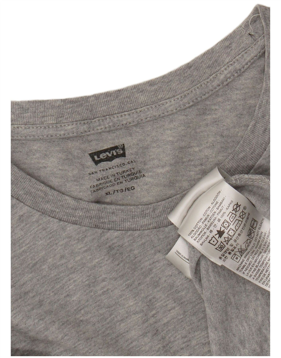Damska koszulka Levi's Top UK 18 XL, szara bawełna