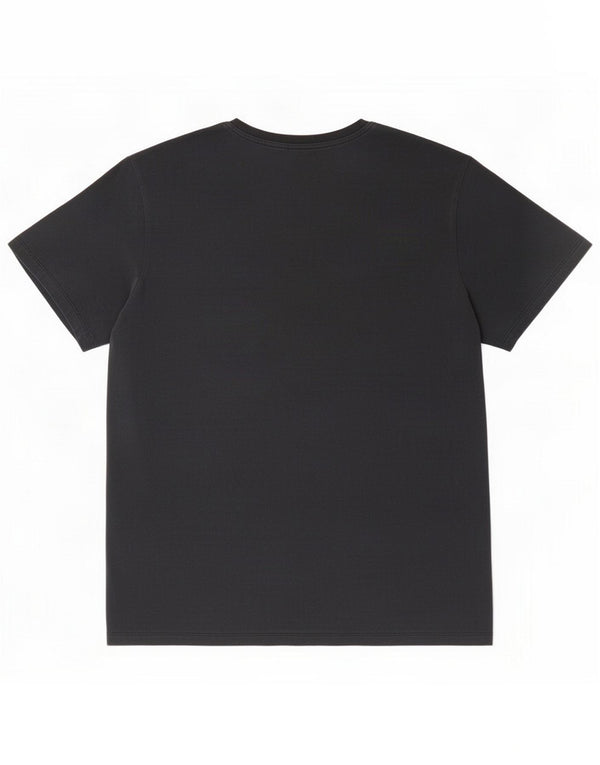 Męska koszulka T-shirt o regularnym kroju XL, czarna, bawełniana