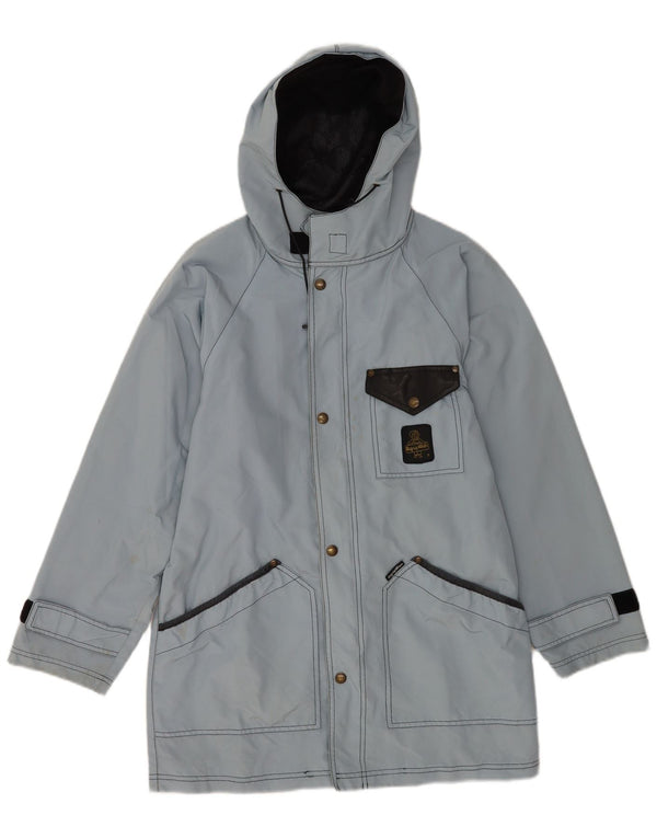 REFRIGIWEAR Męska kurtka wiatrówka z kapturem UK 34 XS Niebieski poliamid