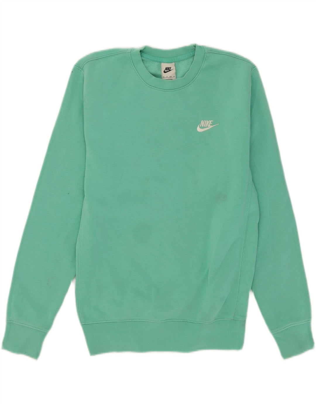 NIKE Mens Sweatshirt Jumper XS Turquoise Cotton Vintage Nike and Second-Hand Nike from Messina Hembry 