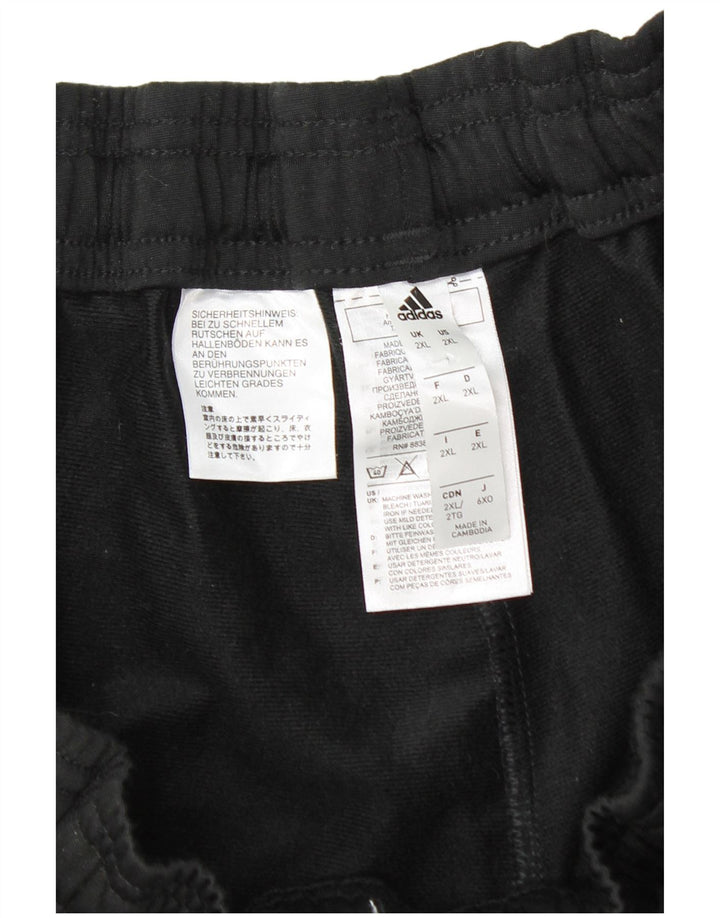 Męskie spodnie dresowe Adidas 2XL, czarny poliester