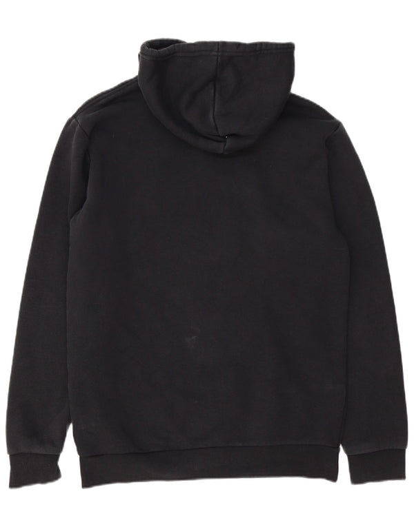 Adidas Męska bluza z kapturem, mała, czarna, bawełniana