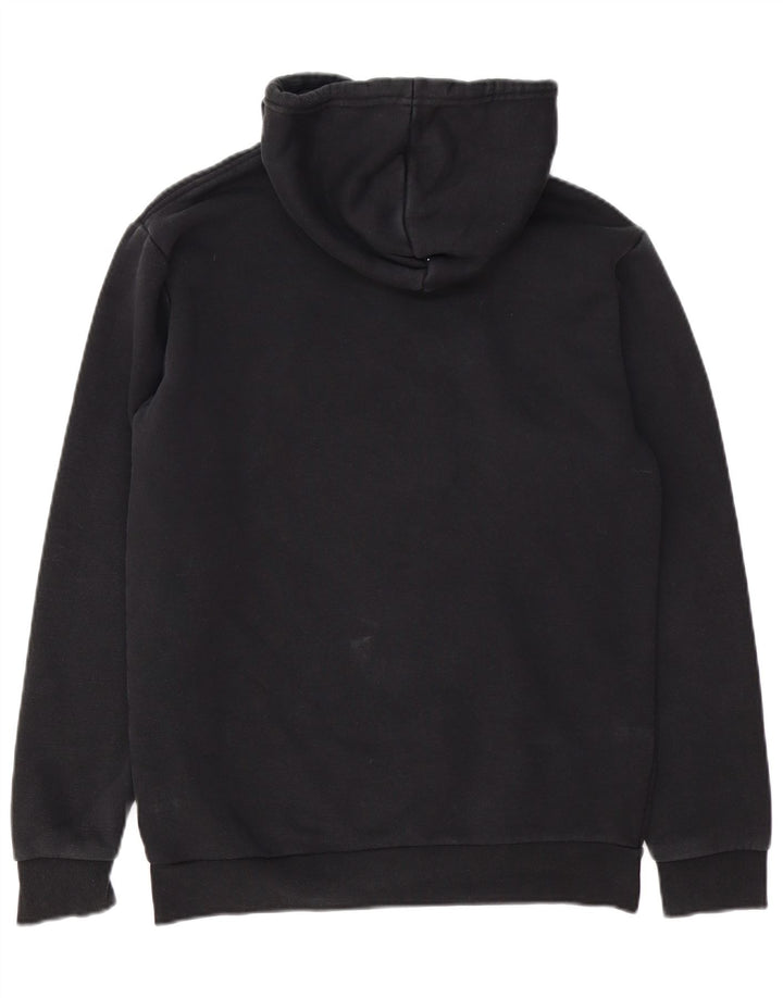 Adidas Męska bluza z kapturem, mała, czarna, bawełniana