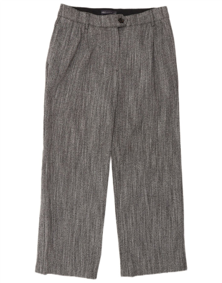 Damskie spodnie garniturowe Marks & Spencer UK 12 Medium W30 L27 Szare