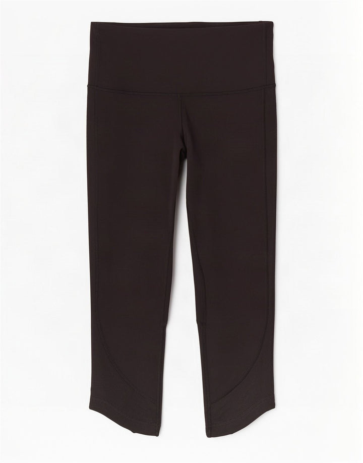 Damskie legginsy Capri Lululemon US 6, średni czarny nylon