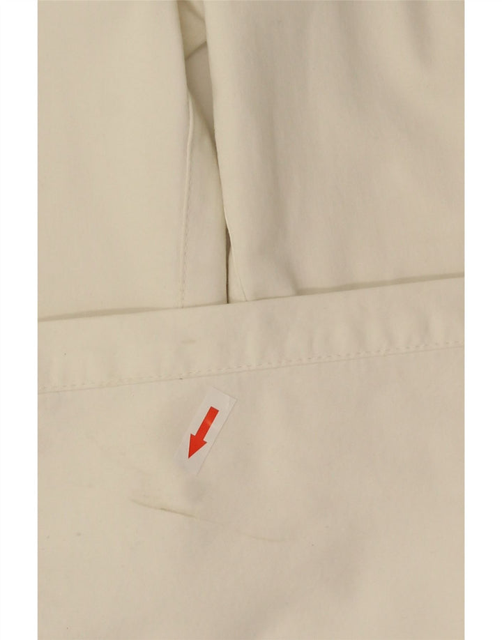 Spodnie damskie Versace Bootcut IT 40 Small W26 L33 Biała bawełna