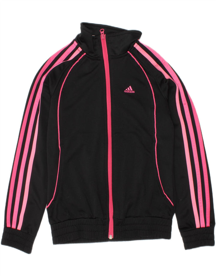 Kurtka dresowa Adidas Dziewczęca Top 9-10 Lat Czarny Poliester