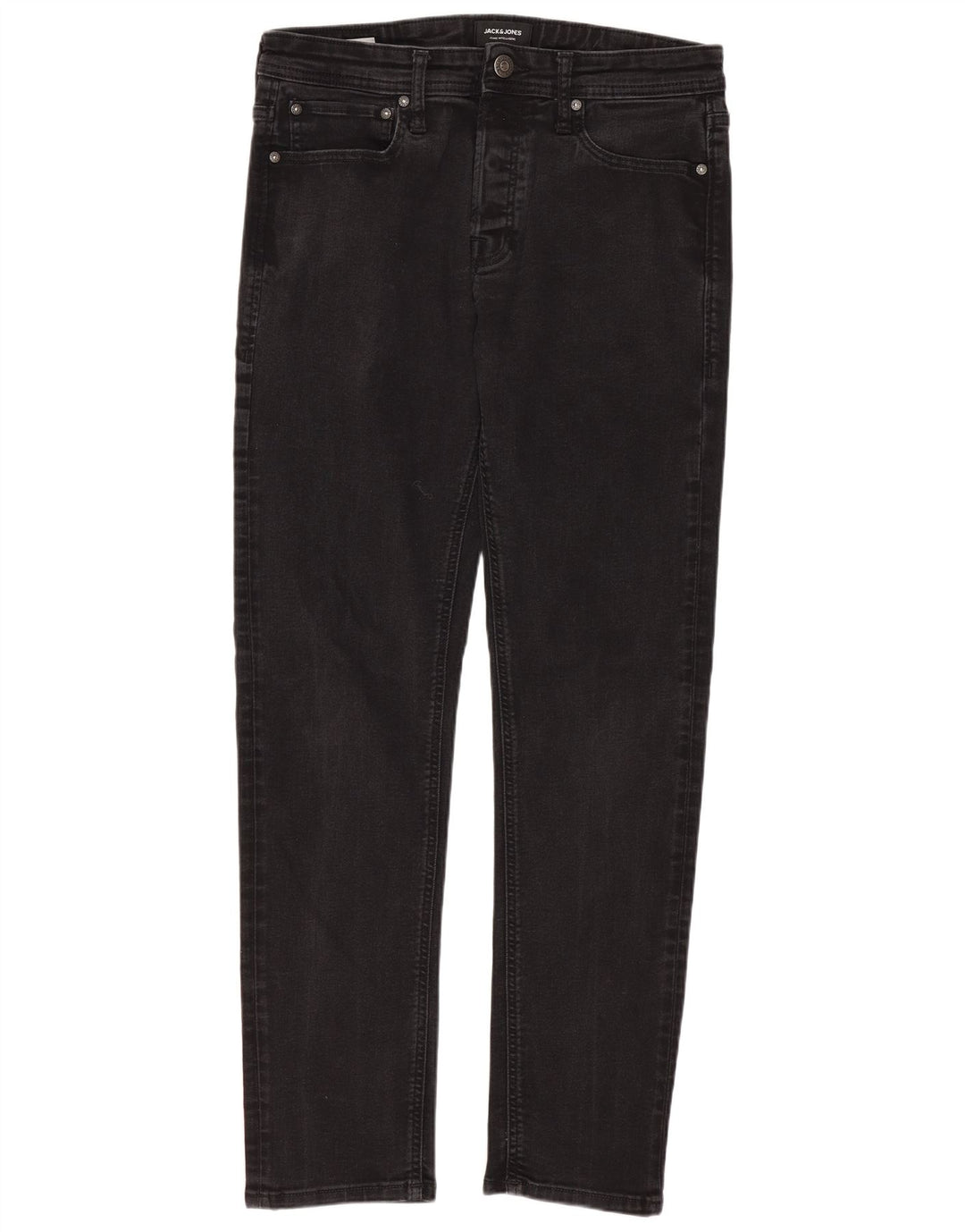 Męskie jeansy typu slim Jack & Jones W32 L32, czarne, bawełniane