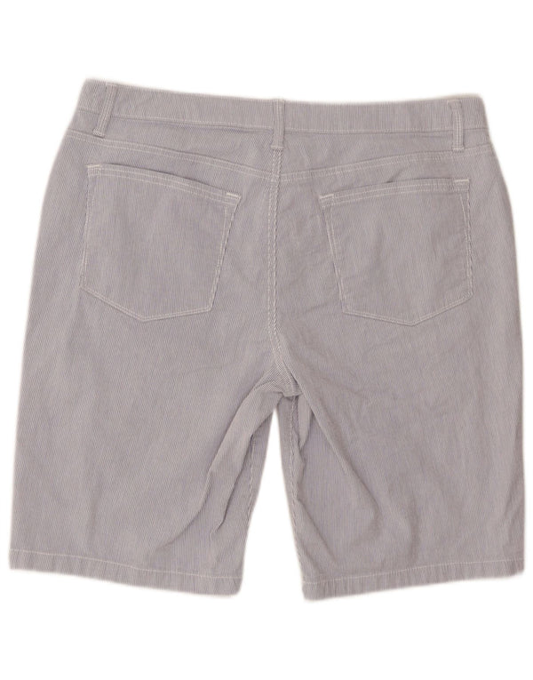 Bermudy damskie Lee Riders Mid Rise US 16 2XL W36 Niebieskie prążki