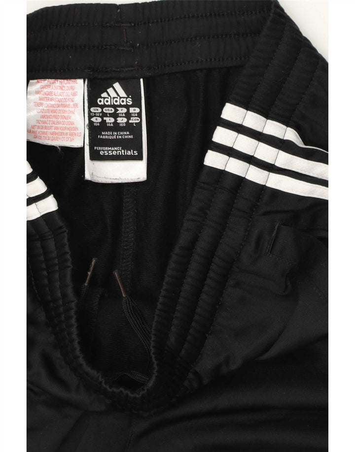 Spodnie dresowe Adidas dziewczęce 13-14 lat, czarne, poliestrowe