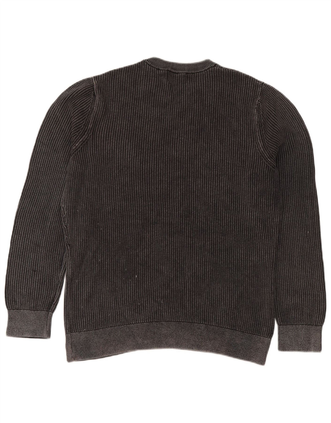 Męski sweter z okrągłym dekoltem Superdry XL, szary, bawełniany