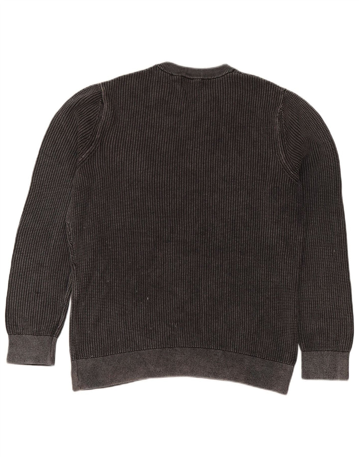 Męski sweter z okrągłym dekoltem Superdry XL, szary, bawełniany