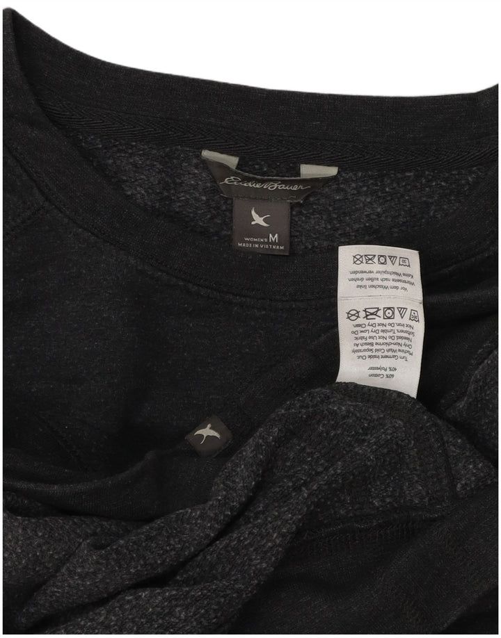 Damska bluza dresowa Eddie Bauer o luźnym kroju, UK 14, średnia szara bawełna